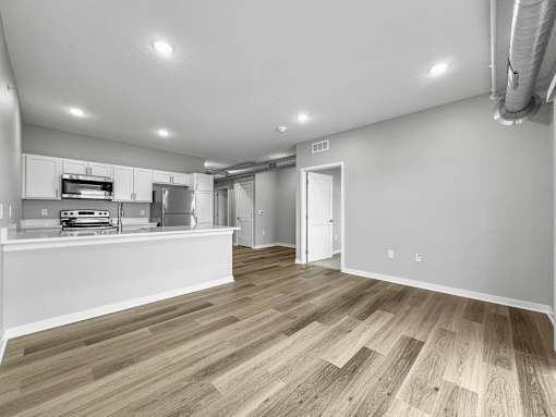 Living And Kitchen at Converge NW, Waukee, IA  