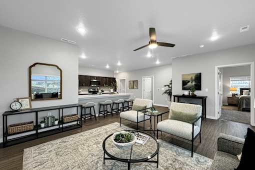 Living Area With Kitchen at Converge NW, Iowa  