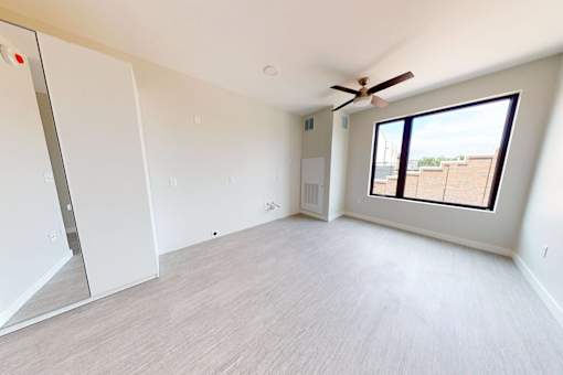 Carpeted Bedroom at Canary Lofts, Iowa