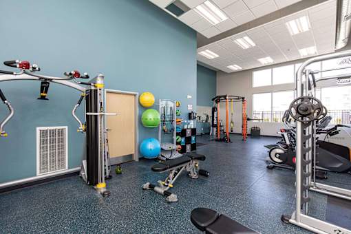 Modern Fitness Center at Lake Shore Apartments, Ankeny, Iowa