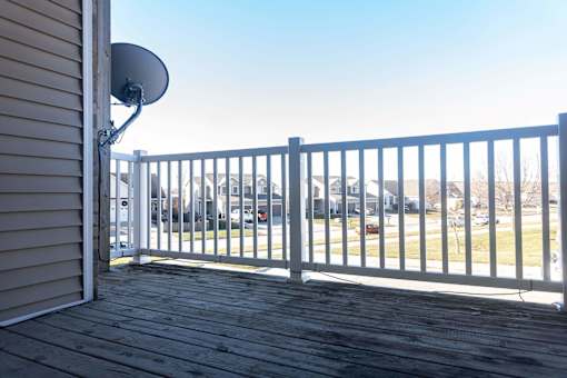 Large Balcony at Sunrise Meadows, Iowa