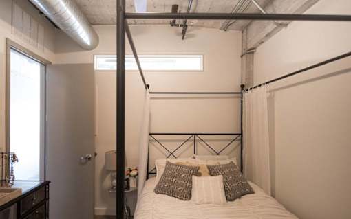 Comfortable Bedroom at Clemens Building, Iowa