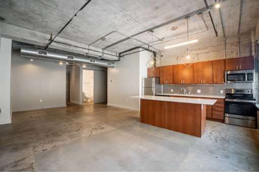 Spacious Living Room at Clemens Building, Des Moines, 50309