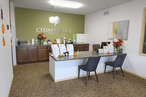 Counter in a lobby of a cedarbrook place office at Cedarbrooke Place , Norwalk