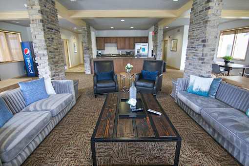 Contemporary Lobby Area at Cedarbrooke Place , Norwalk, 50211