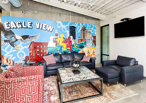 Social Lounge at Eagle View Lofts, Des Moines