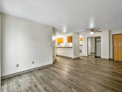 Unfurnished Living Area at Hamlet Apartments, West Des Moines, IA