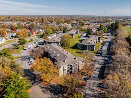 Aerial View at Hamlet Apartments, West Des Moines, Iowa