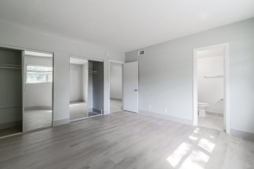 Bedroom and closet
