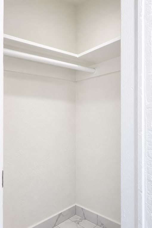 A white door with a white frame and a white interior.