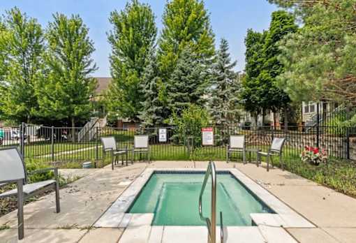 Swimming Pool With Sparkling Water at Encore Townhomes, Utica, 48315