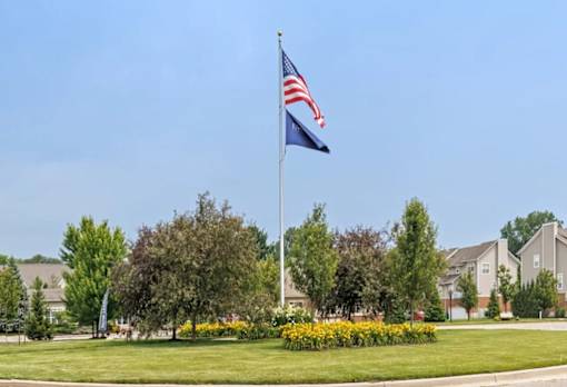 Lush Green Outdoor Spaces at Encore Townhomes, Michigan