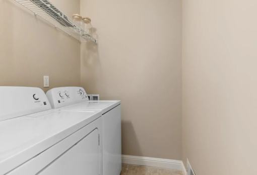Full-Sized Washer And Dryer at Encore Townhomes, Michigan