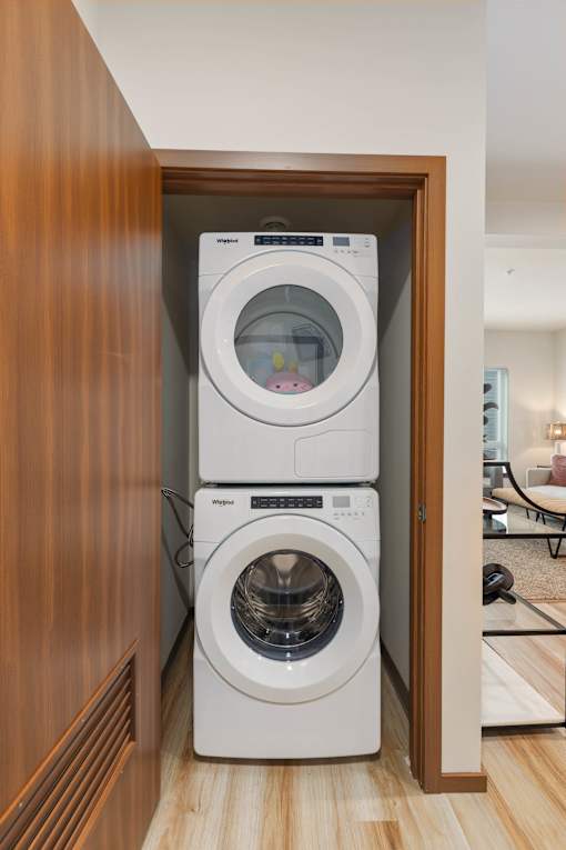 In unit washer dryer
