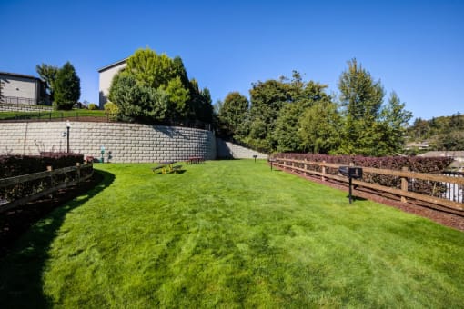 Picnic area with BBQ at Creston Point, Washington, 98178