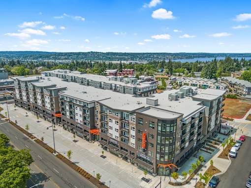 Aerial View of Apartment Complex at Solera Apartments, Renton, WA, 98056