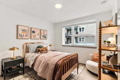 Bedroom at Solera Apartments, Renton, WA, 98056