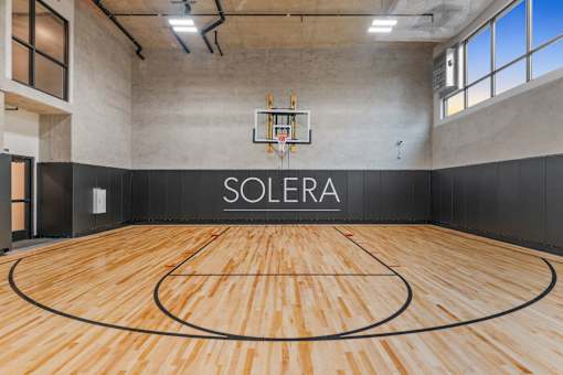 Basketball Court at Solera Apartments, Renton, WA, 98056