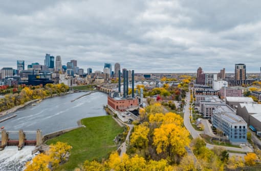 Stone Arch apartments, Minneapolis, Minnesota