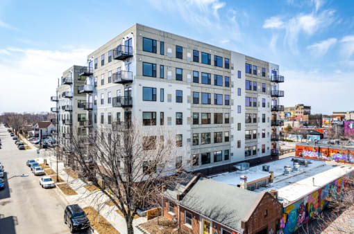 Lago Apartments Exterior, Minneapolis, Minnesota
