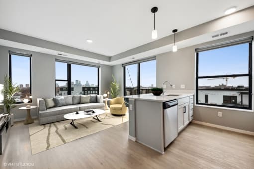 Lago Apartments Staged, Minneapolis, Minnesota