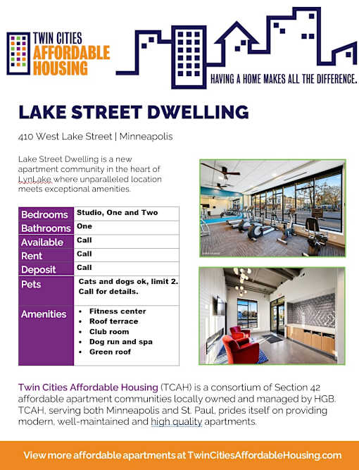 Lake Street Dwelling Apartments, Minneapolis MN