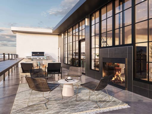 The Station at Malcolm Yards Sky Lounge rendering, Minneapolis, Minnesota