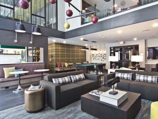 Residents Lounge at The Nicholas, Columbus, OH, 43215