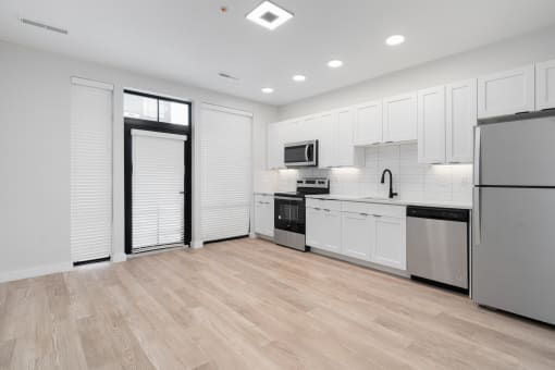 Open Concept Kitchen at Crossline, Columbus, OH, 43201