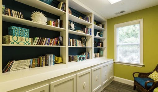 Leasing-Office-Bookshelves-Sumter-Square-Raleigh