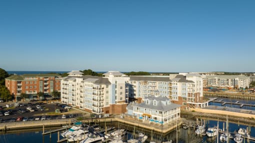 Exterior View at The Port at East Beach Apartments and Marina, Norkfolk, VA
