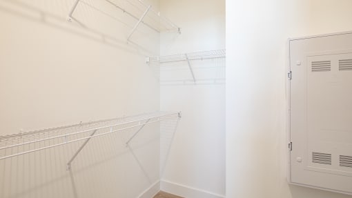 a large walk in closet in a 555 waverly unit at Ainsworth, Virginia