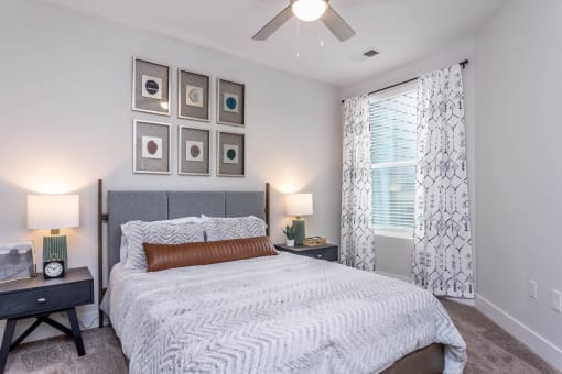 Schedule a tour to explore Centro at Pine Nash model bedroom and community Wilson, North Carolina