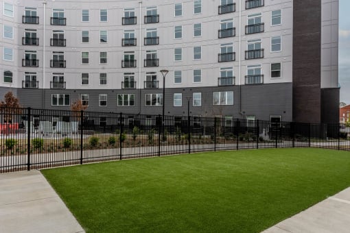 Fenced Pet Park for your furry friends to enjoy the downtown views at Centro at Pine Nash, Wilson, North Carolina