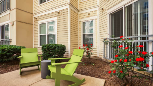 Outdoor Patio at Proximity at ODU, Norfolk