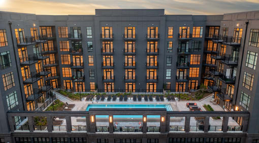 Aerial View of the Property Building at Crossline, Columbus, 43201