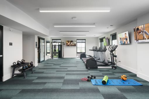 Large Fitness Room at Crossline, Columbus, 43201