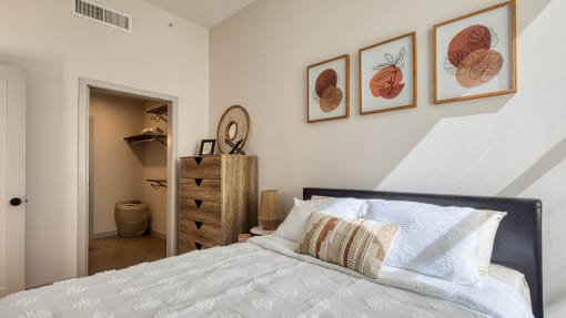 Spacious Bedroom With Comfortable Bed at Residences at Richmond Trust, Virginia
