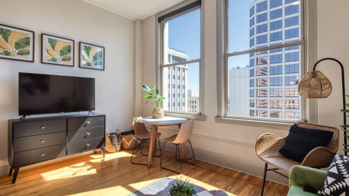 Large Living Room With Ceramic Tile Flooring at Residences at Richmond Trust, Richmond, Virginia