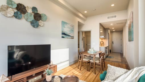 Modern Living Room at Residences at Richmond Trust, Virginia, 23219