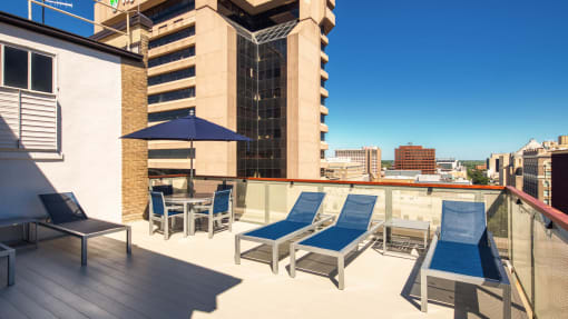 Rooftop Deck at Residences at Richmond Trust, Richmond, Virginia