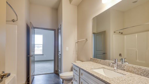 Guest Bath  at The View at Blue Ridge Commons Apartments, Roanoke, Virginia