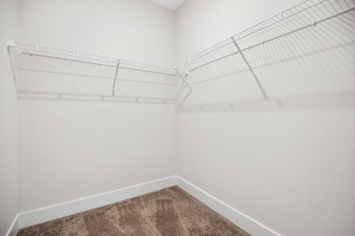 Expansive walk-in closets, designed to meet your storage requirements with style and ease at Centro at Pine Nash, Wilson, NC