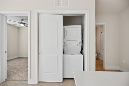 Apartment homes equipped with in-unit laundry appliances Centro at Pine Nash, Wilson, NC
