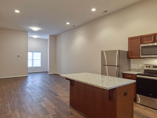 Kitchen at Logans Landing Apartments in Lynchburg VA