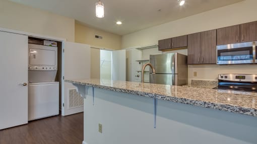 Kitchen at Grammercy Row Apartments