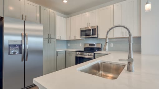 Sink With Faucet at The Port at East Beach Apartments and Marina, Virginia, 23518