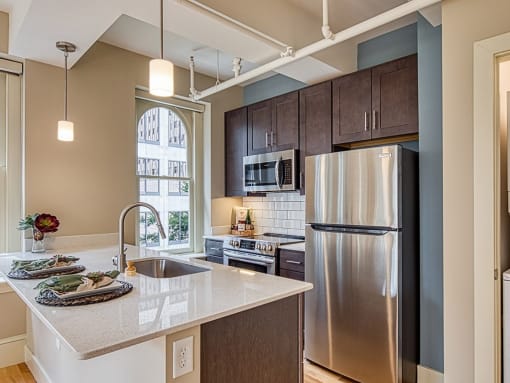 Kitchen at Stumpf Flats Apartments in Richmond Va