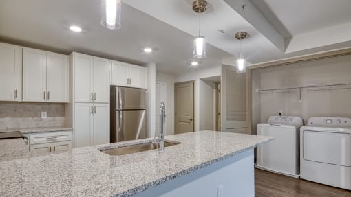 Kitchen area at The View at Blue Ridge Commons Apartments, Roanoke