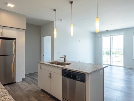 kitchen counter in apartments in Chesapeake VA